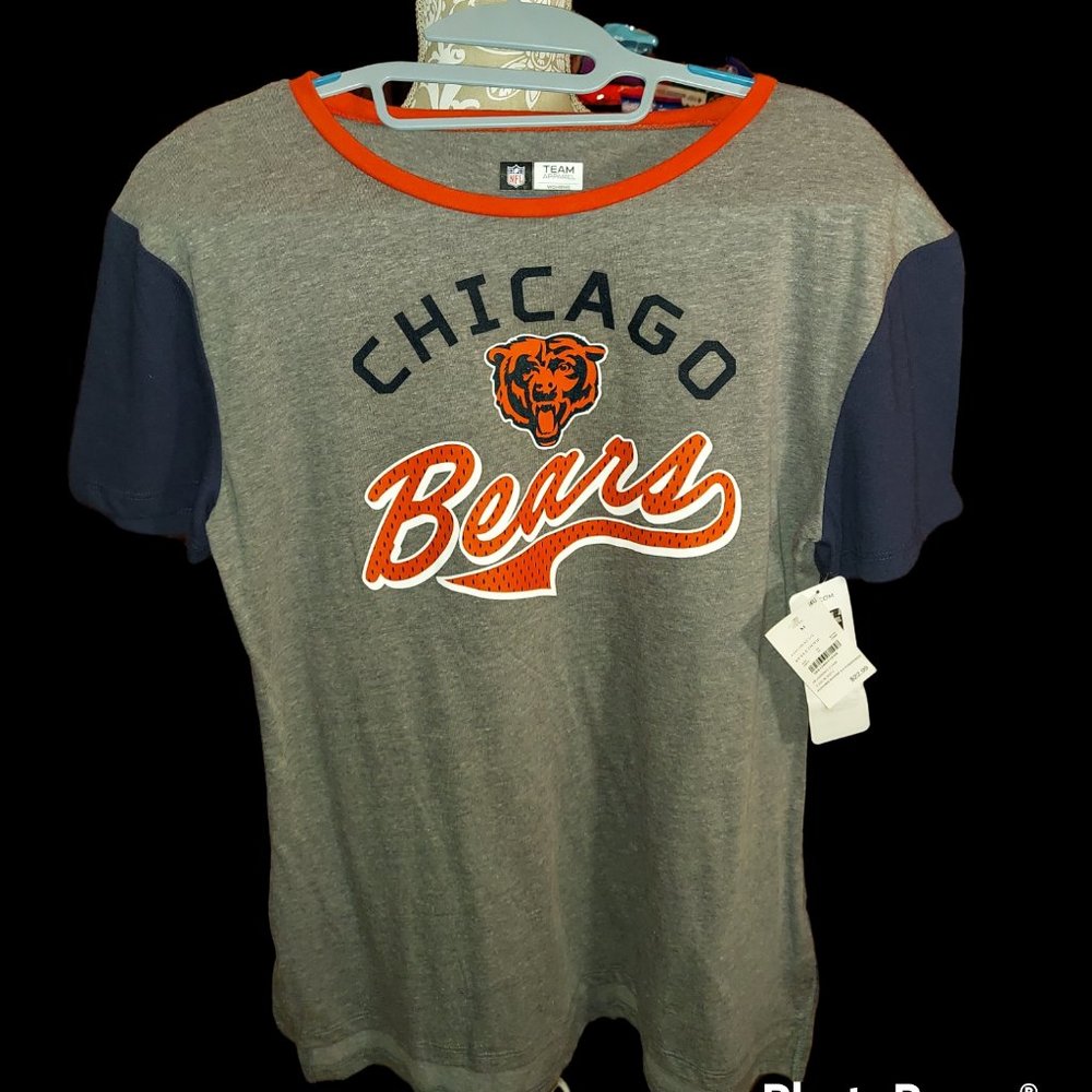 NFL Team Apparel Chicago Bears Short Sleeve T Shirt Women's Size M NWT